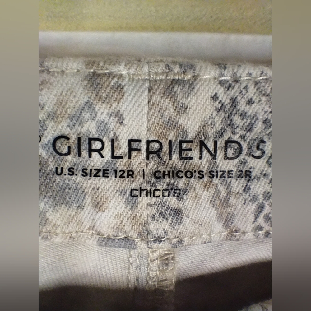 Chico's So Slimming Python Print Girlfriend Ankle… - image 3